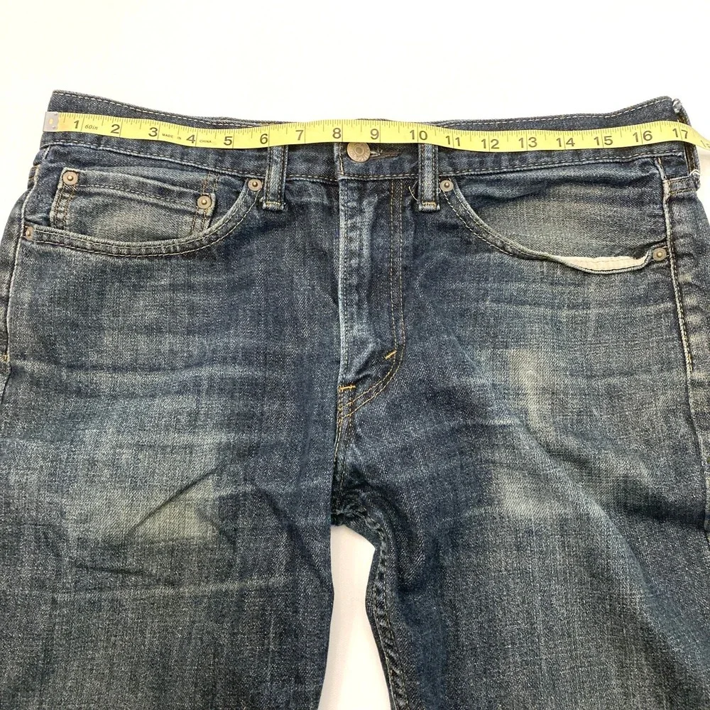 Levi's 514 Jeans Mens 34x34 Straight Leg Blue Worn In 100% Cotton